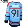 Barn Ishockey Winnipeg Jets tröja Cole Perfetti Anniversary Adidas 2023-24 Blå Authentic